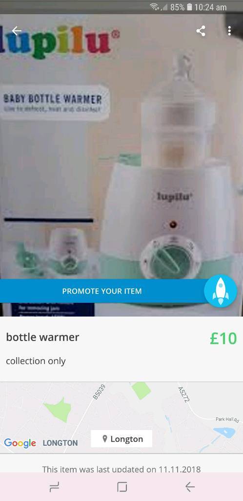lupilu baby bottle warmer
